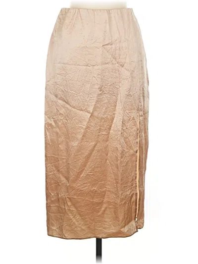 Pre-owned Babaton Formal Skirt In Tan
