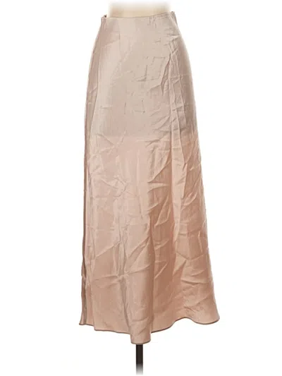 Pre-owned Babaton Formal Skirt In Tan