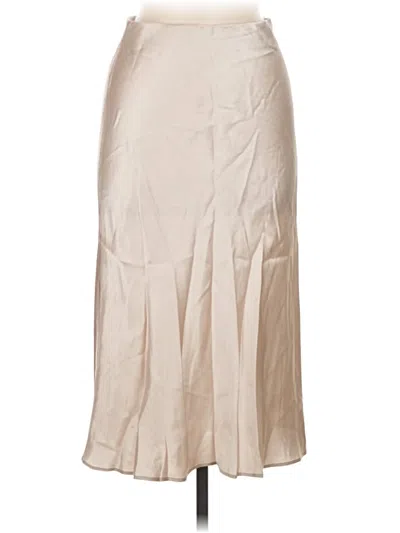 Pre-owned Babaton Formal Skirt In Tan