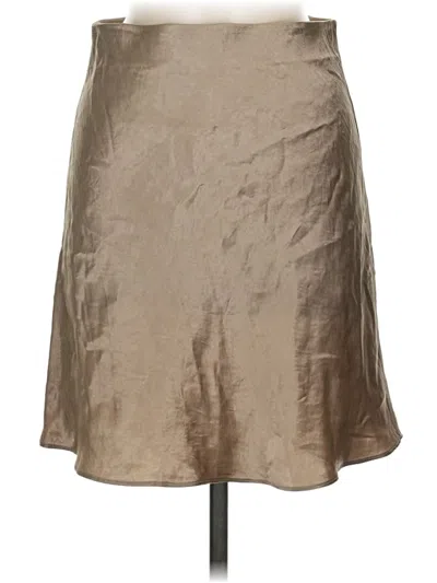 Pre-owned Babaton Formal Skirt In Tan