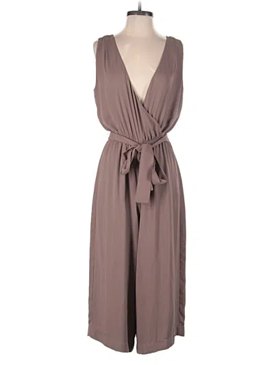 Pre-owned Babaton Jumpsuit In Brown