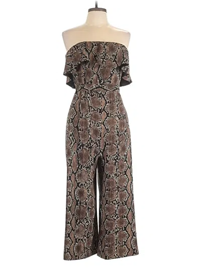 Pre-owned Babaton Jumpsuit In Brown