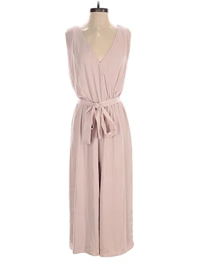 Pre-owned Babaton Jumpsuit In Tan
