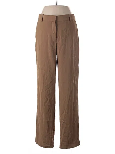 Pre-owned Babaton Khaki Pant In Brown