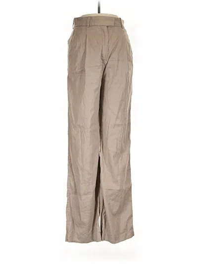 Pre-owned Babaton Khaki Pant In Tan