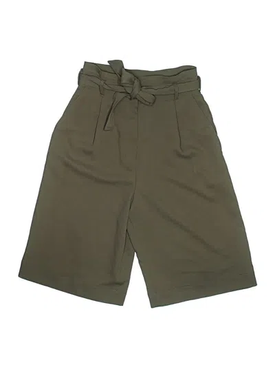 Pre-owned Babaton Khaki Shorts In Green