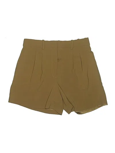 Pre-owned Babaton Khaki Shorts In Tan