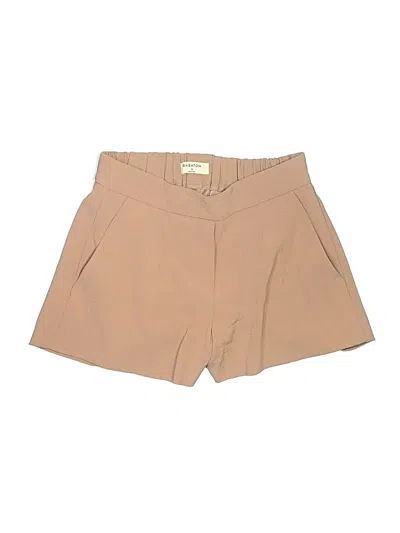 Pre-owned Babaton Khaki Shorts In Tan