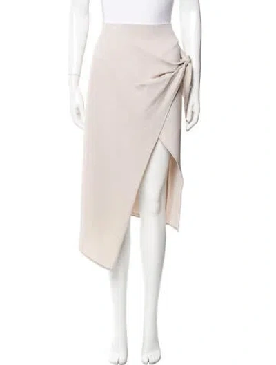 Pre-owned Babaton Knee-length Skirt W/ Tags In Neutral