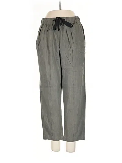 Pre-owned Babaton Linen Pants In Gray
