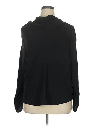 Pre-owned Babaton Long Sleeve Blouse In Black