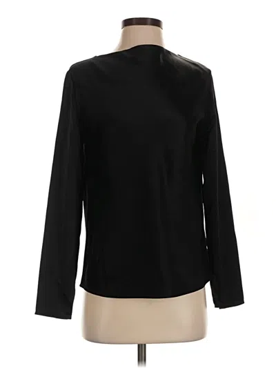 Pre-owned Babaton Long Sleeve Blouse In Black