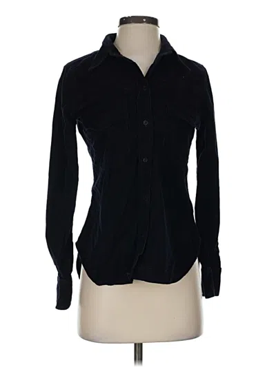 Pre-owned Babaton Long Sleeve Blouse In Black