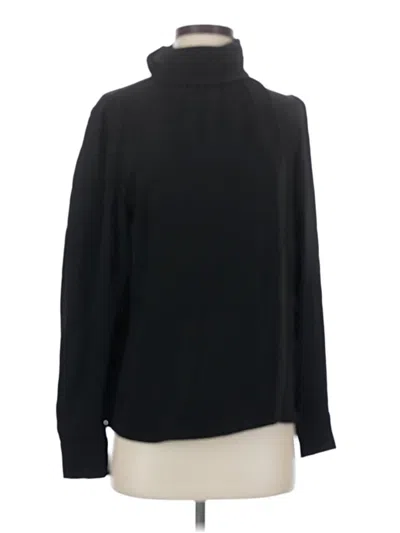 Pre-owned Babaton Long Sleeve Blouse In Black