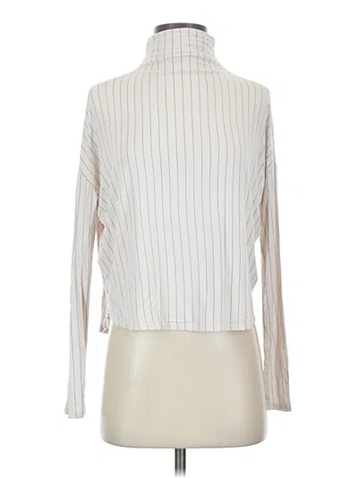 Pre-owned Babaton Long Sleeve Blouse In Ivory