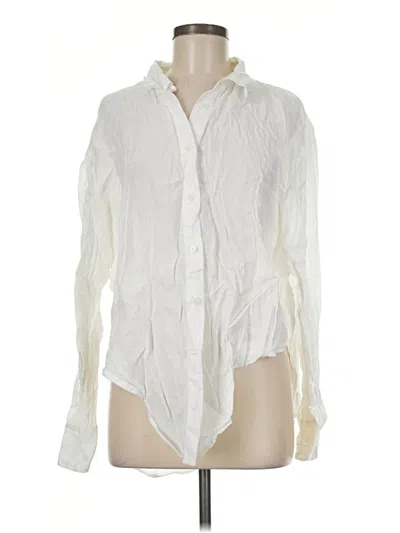 Pre-owned Babaton Long Sleeve Blouse In Ivory