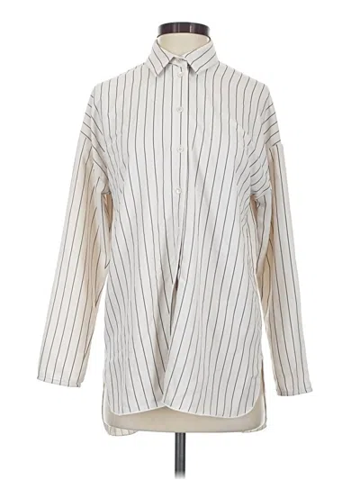 Pre-owned Babaton Long Sleeve Blouse In Ivory