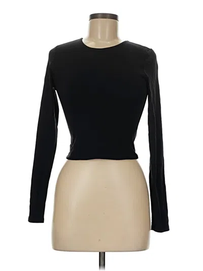 Pre-owned Babaton Long Sleeve Top Black Boatneck Tops