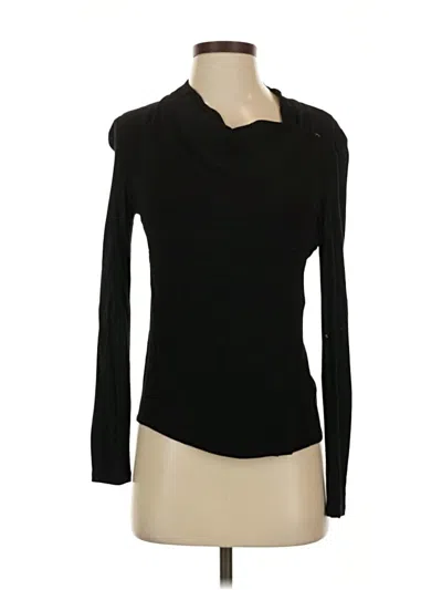 Pre-owned Babaton Long Sleeve Top Black Cowl Neck Tops