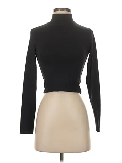 Pre-owned Babaton Long Sleeve Top Black Turtleneck Tops