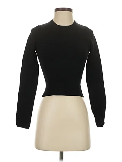 Pre-owned Babaton Long Sleeve Top Black Turtleneck Tops