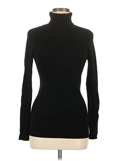 Pre-owned Babaton Long Sleeve Top Black Turtleneck Tops