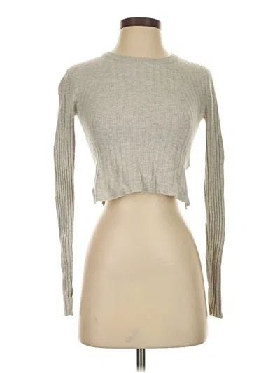 Pre-owned Babaton Long Sleeve Top Gray Turtleneck Tops