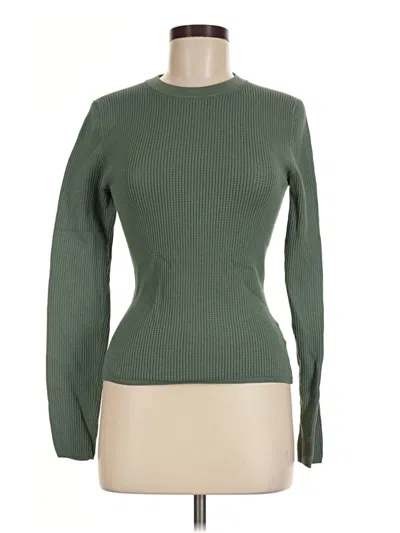 Pre-owned Babaton Long Sleeve Top Green Turtleneck Tops
