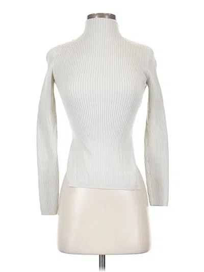 Pre-owned Babaton Long Sleeve Top Ivory Turtleneck Tops