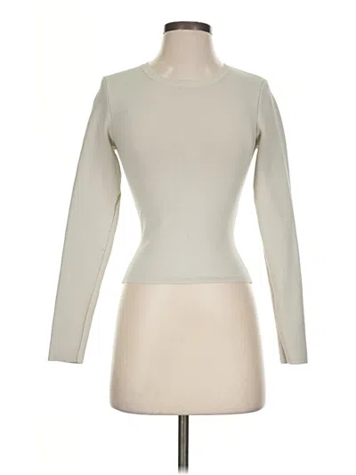 Pre-owned Babaton Long Sleeve Top Ivory Turtleneck Tops