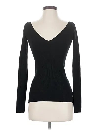 Pre-owned Babaton Long Sleeve T-shirt In Black