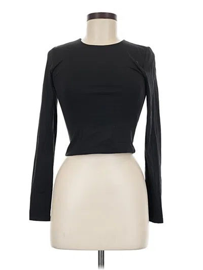 Pre-owned Babaton Long Sleeve T-shirt In Black