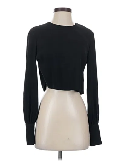 Pre-owned Babaton Long Sleeve T-shirt In Black