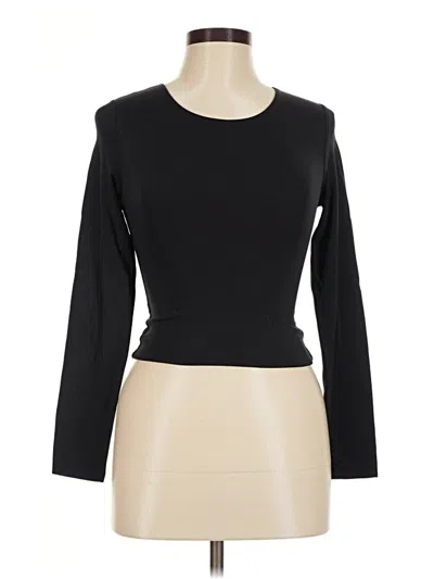 Pre-owned Babaton Long Sleeve T-shirt In Black