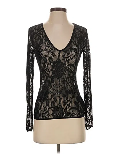 Pre-owned Babaton Long Sleeve T-shirt In Black