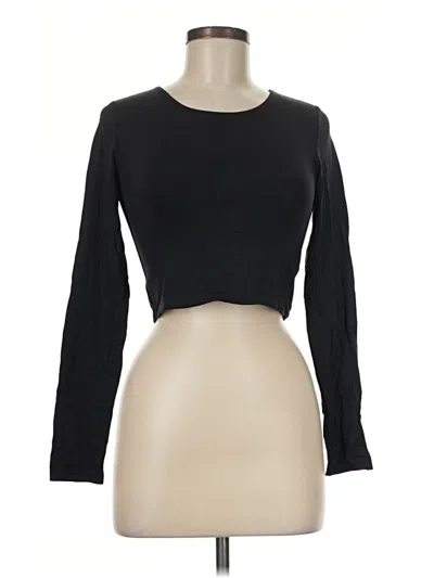 Pre-owned Babaton Long Sleeve T-shirt In Black