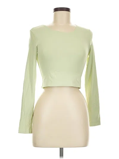 Pre-owned Babaton Long Sleeve T-shirt In Green