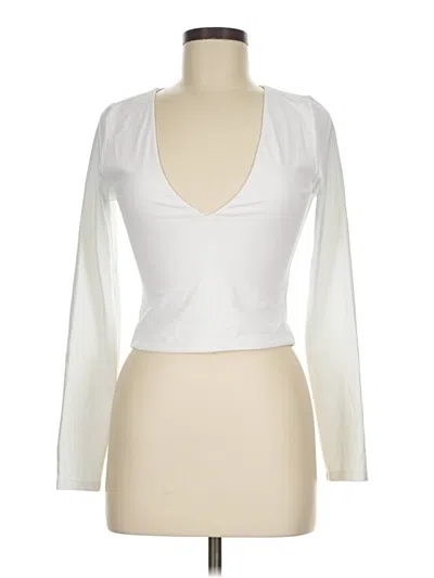 Pre-owned Babaton Long Sleeve T-shirt In Ivory
