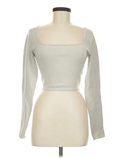 Pre-owned Babaton Long Sleeve T-shirt In Silver