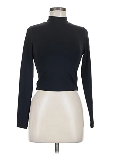 Pre-owned Babaton Long Sleeve Turtleneck In Black