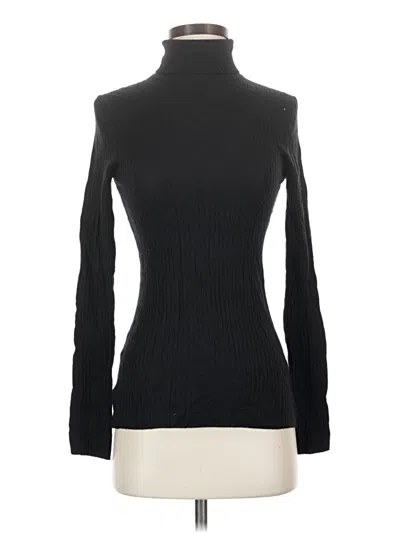 Pre-owned Babaton Long Sleeve Turtleneck In Black