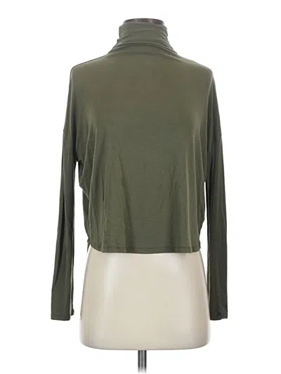Pre-owned Babaton Long Sleeve Turtleneck In Green