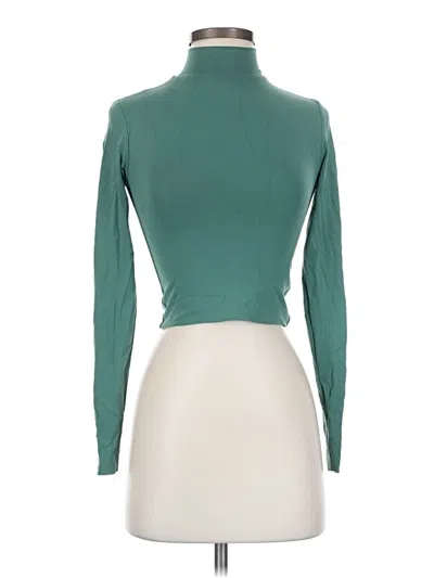 Pre-owned Babaton Long Sleeve Turtleneck In Green