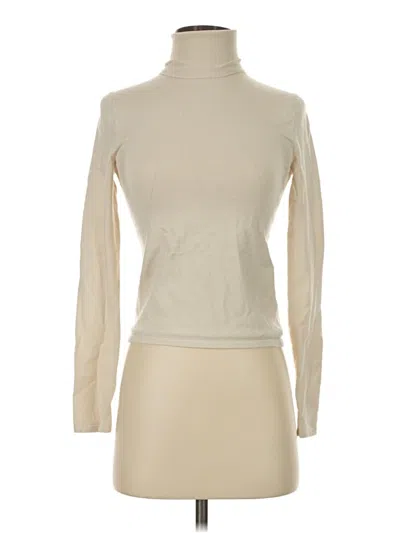 Pre-owned Babaton Long Sleeve Turtleneck In Ivory