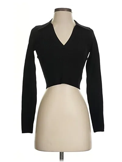 Pre-owned Babaton Pullover Sweater In Black