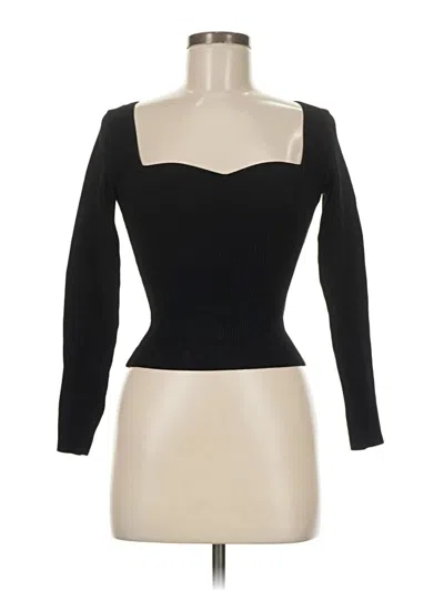 Pre-owned Babaton Pullover Sweater In Black