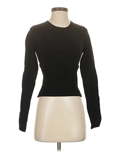 Pre-owned Babaton Pullover Sweater In Black