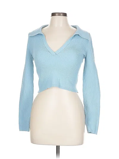 Pre-owned Babaton Pullover Sweater In Blue