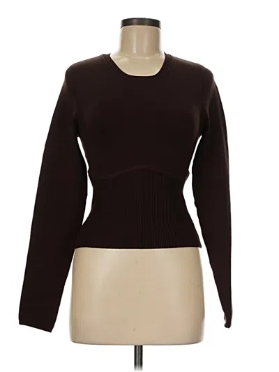 Pre-owned Babaton Pullover Sweater In Brown