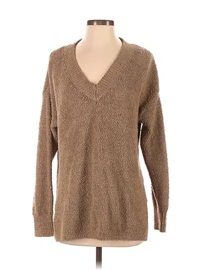 Pre-owned Babaton Pullover Sweater In Brown